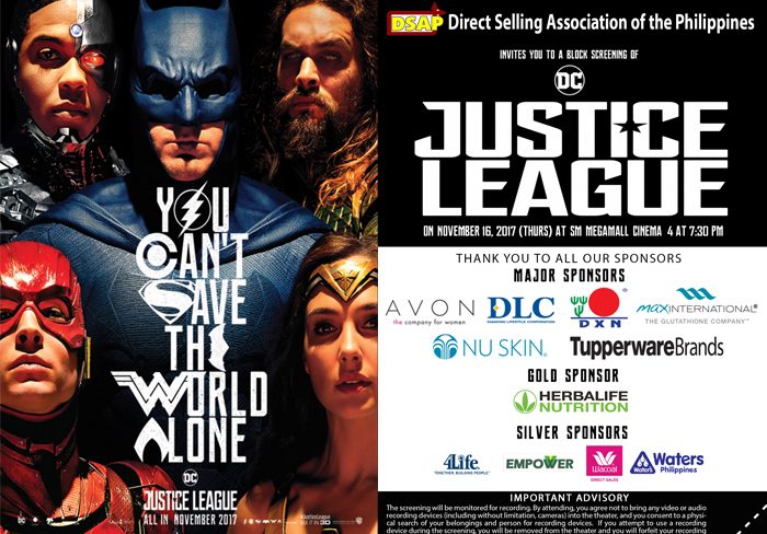 Justice League Movie Block Screening