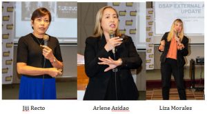 Jiji Recto, Arlene Asidao, Liza Morales